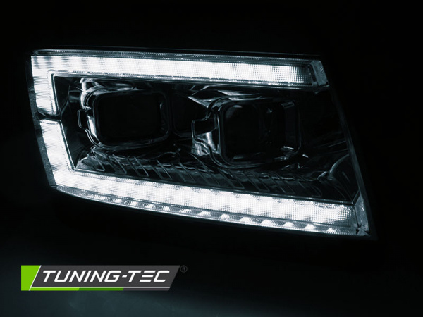 LED Tagfahrlicht Scheinwerfer für VW Crafter II ab 2017 chrom dynamisch